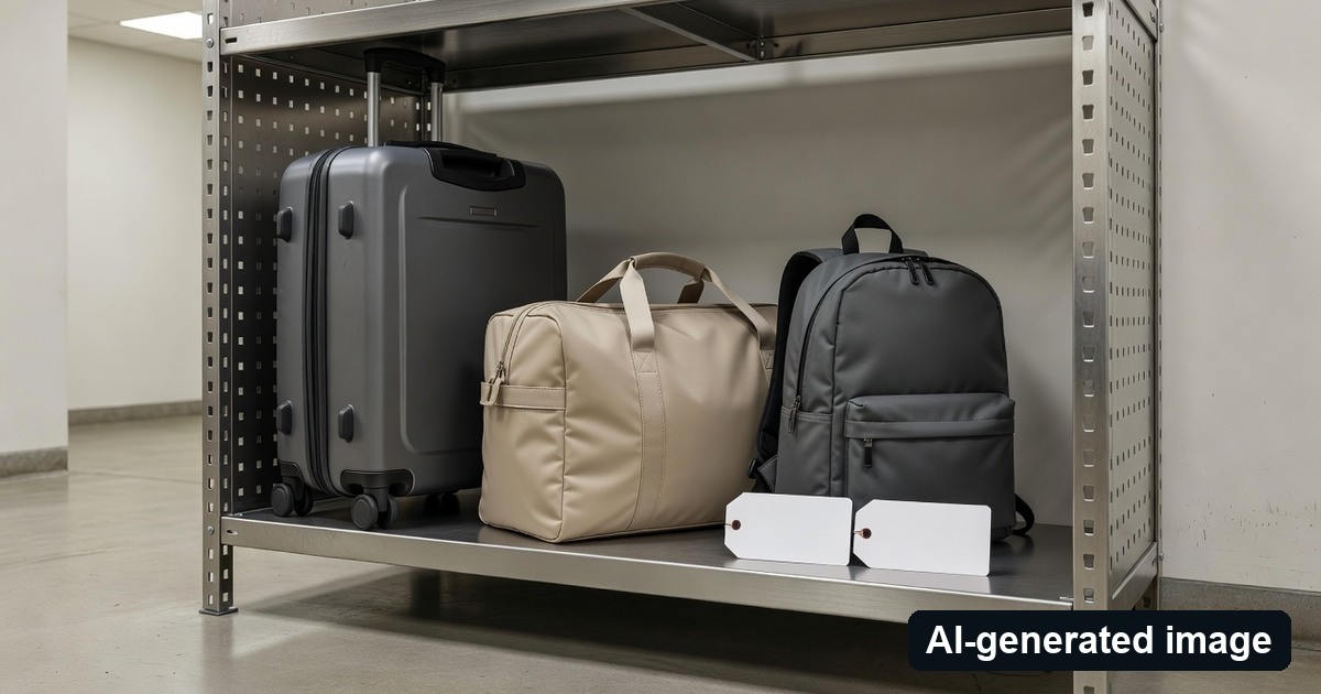 AI-generated example of luggage types and pre-storage checks