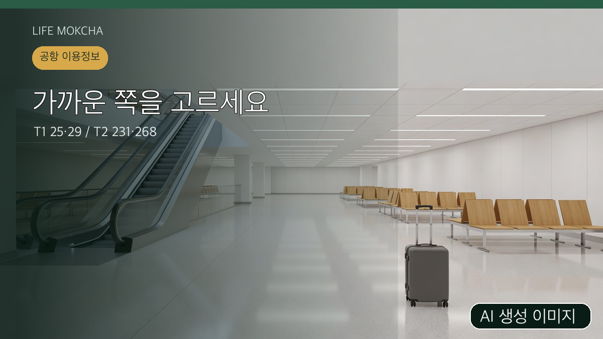 실제 공항 지도가 아닌 AI 생성 일반 공항 동선 이미지