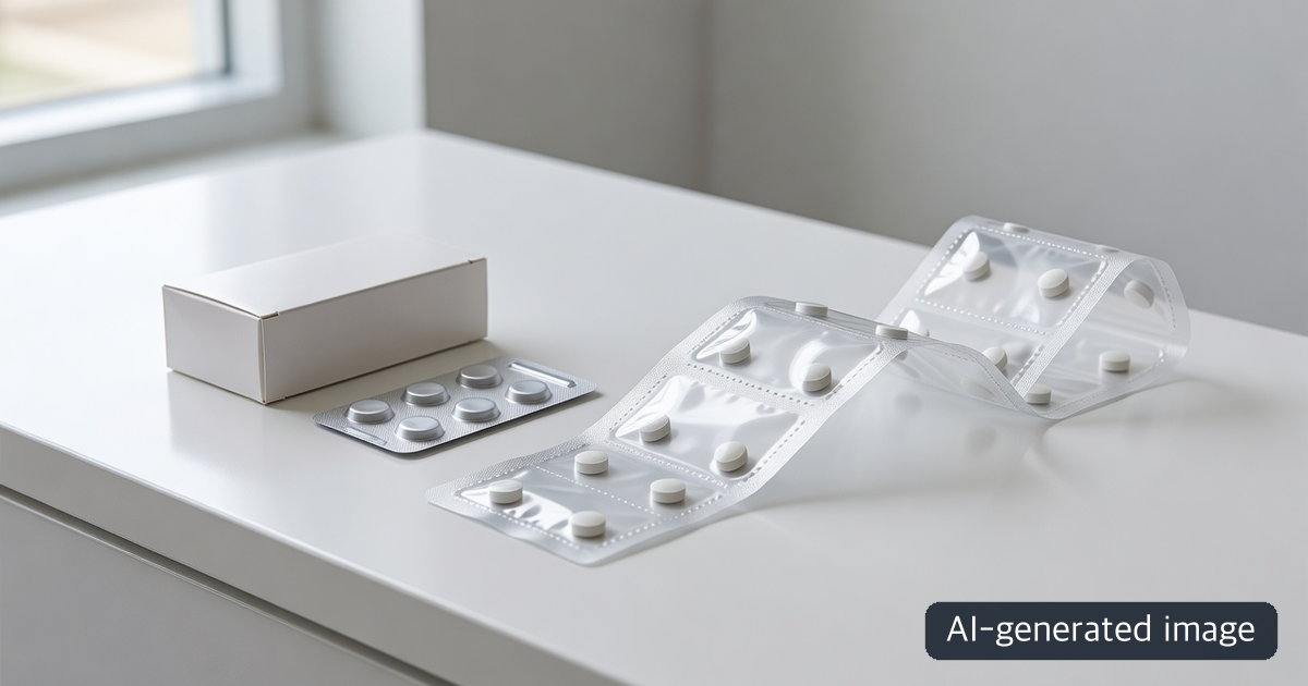 AI-generated comparison of original-pack protection and traceability with the convenience of administration-time pouches